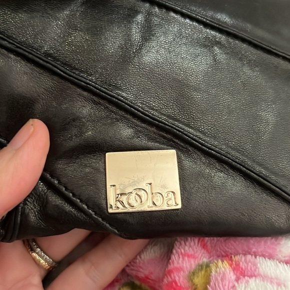 Kooba Black Leather Clutch Purse - Picture 4 of 6